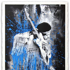 Jimi (Blue) by Mr Brainwash