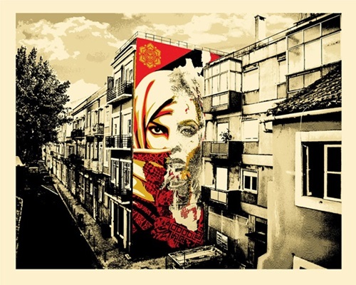 Universal Personhood Lisbon  by Shepard Fairey | Vhils