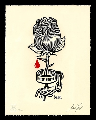 Rose Shackle (Stencil) by Shepard Fairey