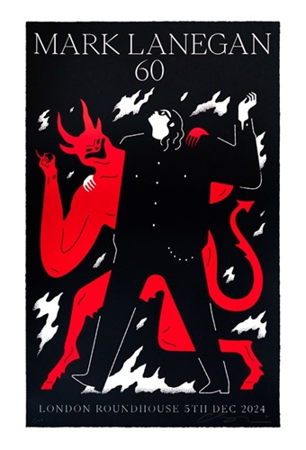 Mark Lanegan 60 (Black) by Cleon Peterson