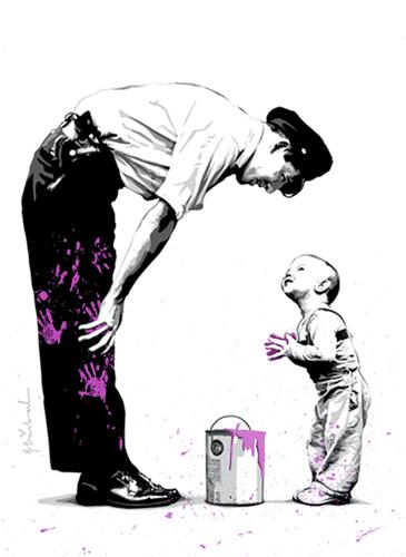 Not Guilty (Pink) by Mr Brainwash