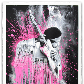 Jimi (Pink) by Mr Brainwash