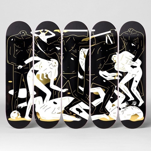 Between Man & God (Skate Decks)  by Cleon Peterson