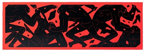Step Into The Night (Red & Black) by Cleon Peterson
