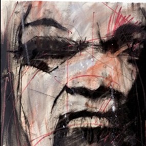 Untitled (Black Screaming Head) (First Edition) by Guy Denning