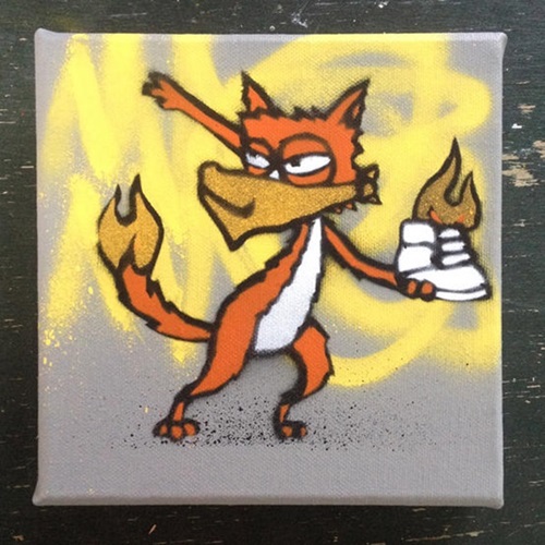 Riot Fox (Grey) by Mau Mau
