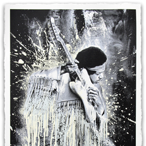 Jimi (White) by Mr Brainwash