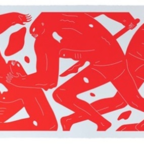 Step Into The Night (Red) by Cleon Peterson
