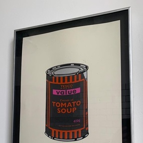 Soup Can (Black, Orange, Hot Pink) by Banksy