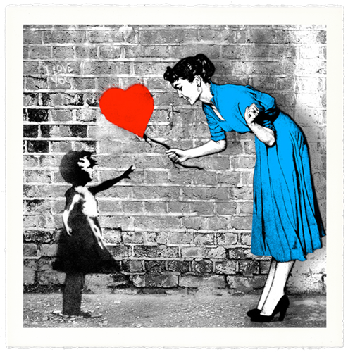 Love Catcher (Blue) by Mr Brainwash