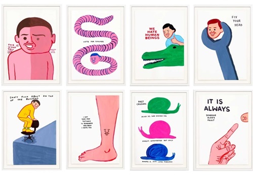 Vote (Set Of 8 Prints)  by David Shrigley | Sir Joan Cornellà