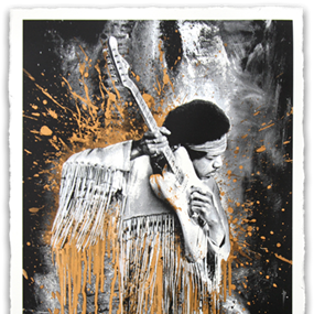 Jimi (Gold) by Mr Brainwash