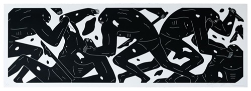Step Into The Night (Black) by Cleon Peterson