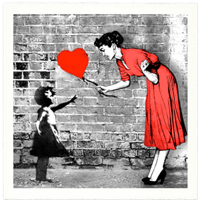 Love Catcher (Red) by Mr Brainwash