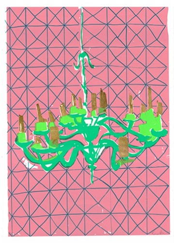 Green Chandelier  by Rose Electra Harris