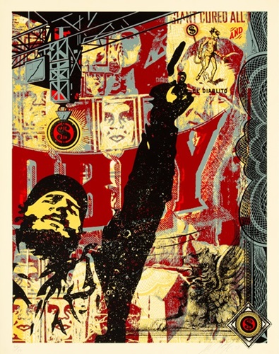 Castro Collage  by Shepard Fairey