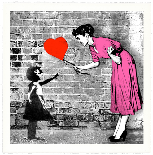 Love Catcher (Pink) by Mr Brainwash