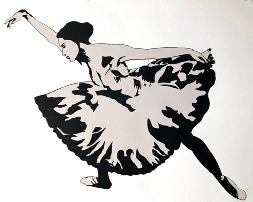 Ballerina  by Blek Le Rat