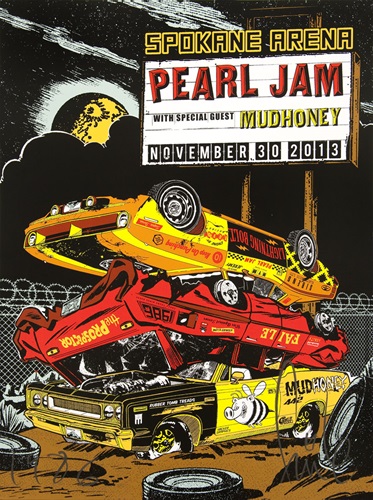 Pearl Jam Spokane 2013 (First Edition) by Faile