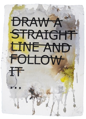 Untitled (Draw A Straight Line And Follow It...)  by Rero