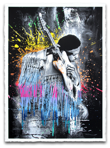 Jimi (Gradient) by Mr Brainwash