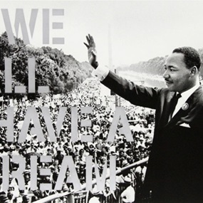 We All Have A Dream (Silver) by Mr Brainwash