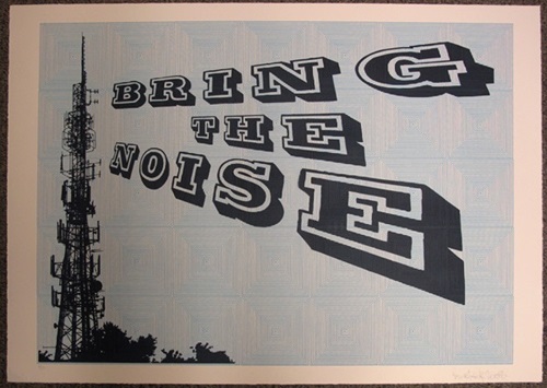 Bring The Noise (Blue) by Ben Eine