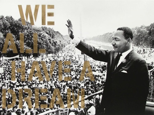 We All Have A Dream (Gold) by Mr Brainwash