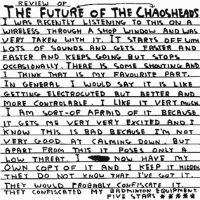 FH10 - The Futureheads - Chaos (Artist Proof) by David Shrigley