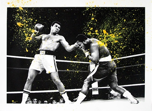 Grand Ali (Yellow) by Mr Brainwash