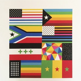 Multi-Rainbow Flags by Okuda