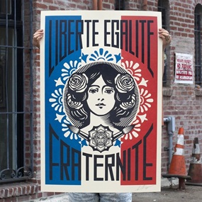 Liberté, Égalité, Fraternité (Offset Poster) by Shepard Fairey