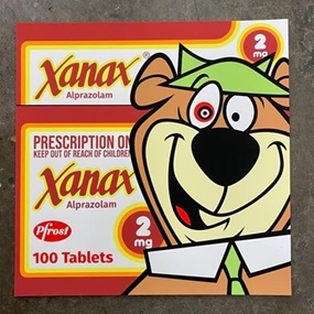 Yogi On Xanax (Red) by Ben Frost