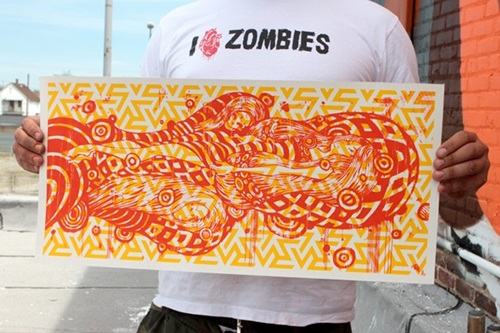 Sleeping Beauty (Orange) by Tristan Eaton