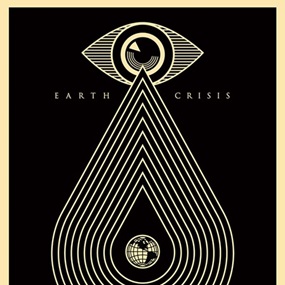Earth Crisis (Black) by Shepard Fairey
