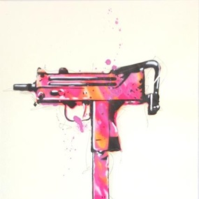 My Uzi Weighs A Ton (Pink) by Wolfgang Krell