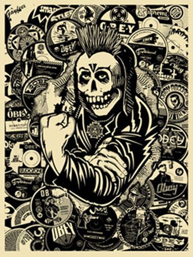 Psycho Posse (Black) by Shepard Fairey