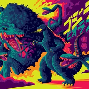 Godzilla vs Biollante by Tom Whalen