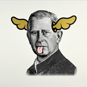 Dog Save The King (Gold) by D*Face