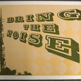 Bring The Noise (Orange) by Ben Eine