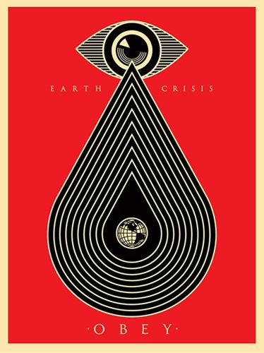 Earth Crisis (Red) by Shepard Fairey