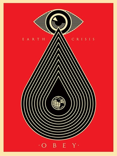 Earth Crisis (Red) by Shepard Fairey
