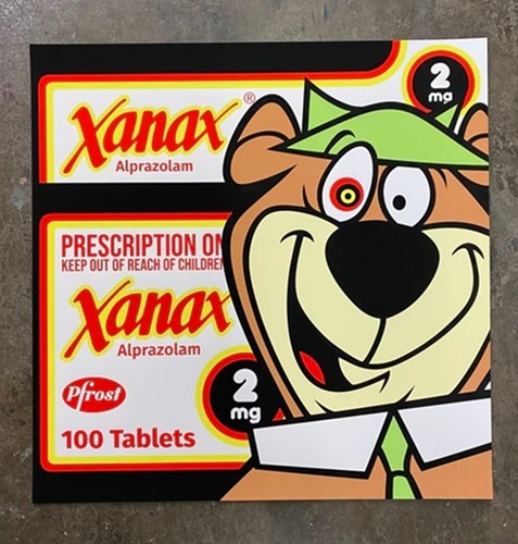 Yogi On Xanax (Black) by Ben Frost