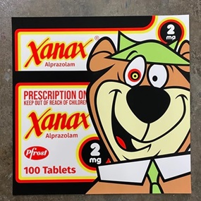 Yogi On Xanax (Black) by Ben Frost