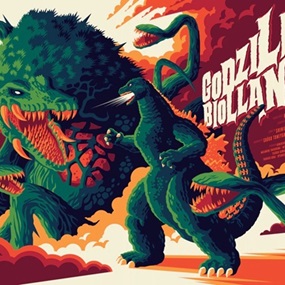 Godzilla vs Biollante (Variant) by Tom Whalen