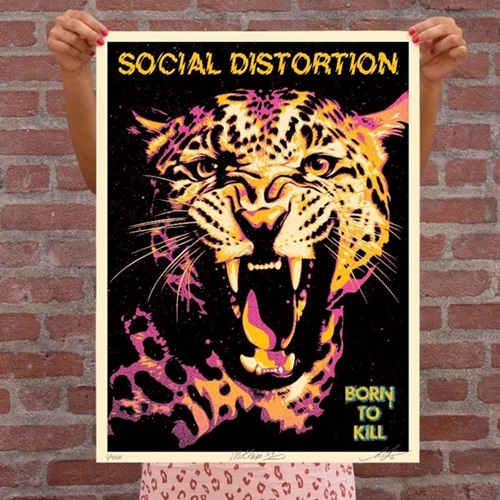 Social Distortion Born To Kill  by Shepard Fairey
