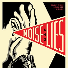 Noise & Lies (Cream) by Shepard Fairey