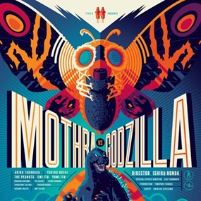 Mothra vs Godzilla by Tom Whalen