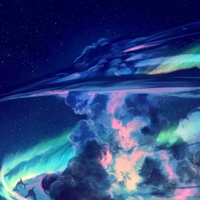 Night Flight (Aurora Edition) by Yuumei