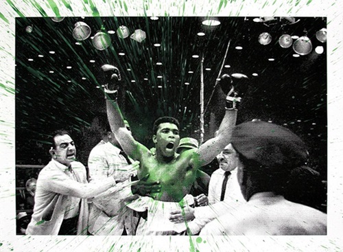 Absolute Ali (Green) by Mr Brainwash